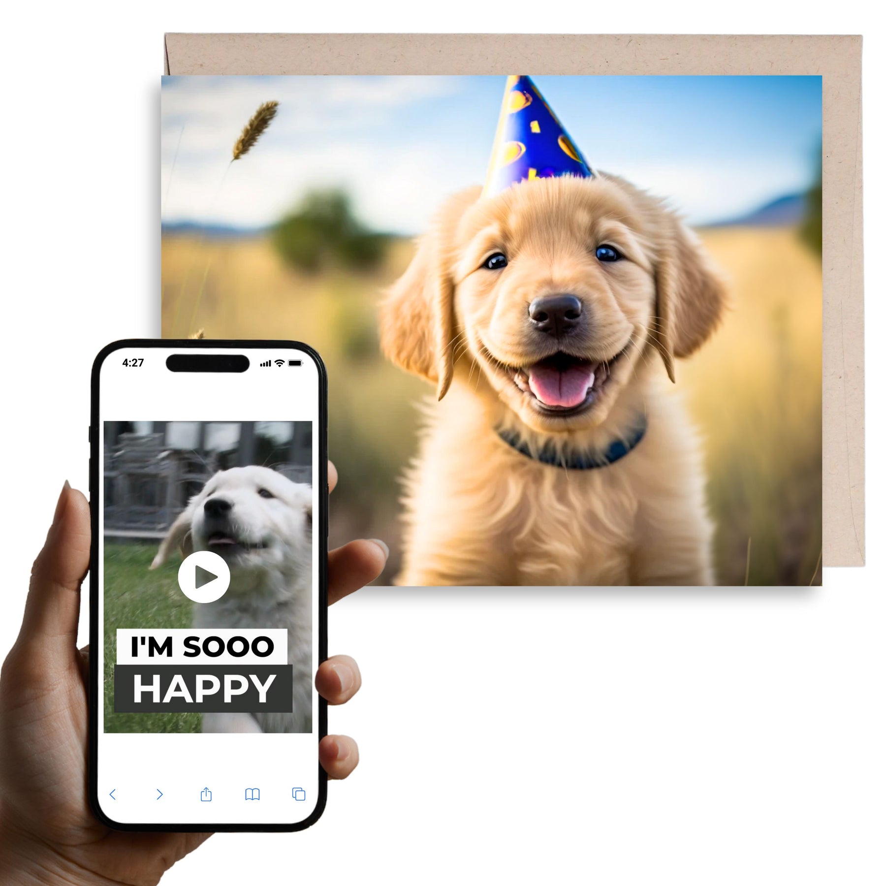Happy Dog | Magic Birthday Card