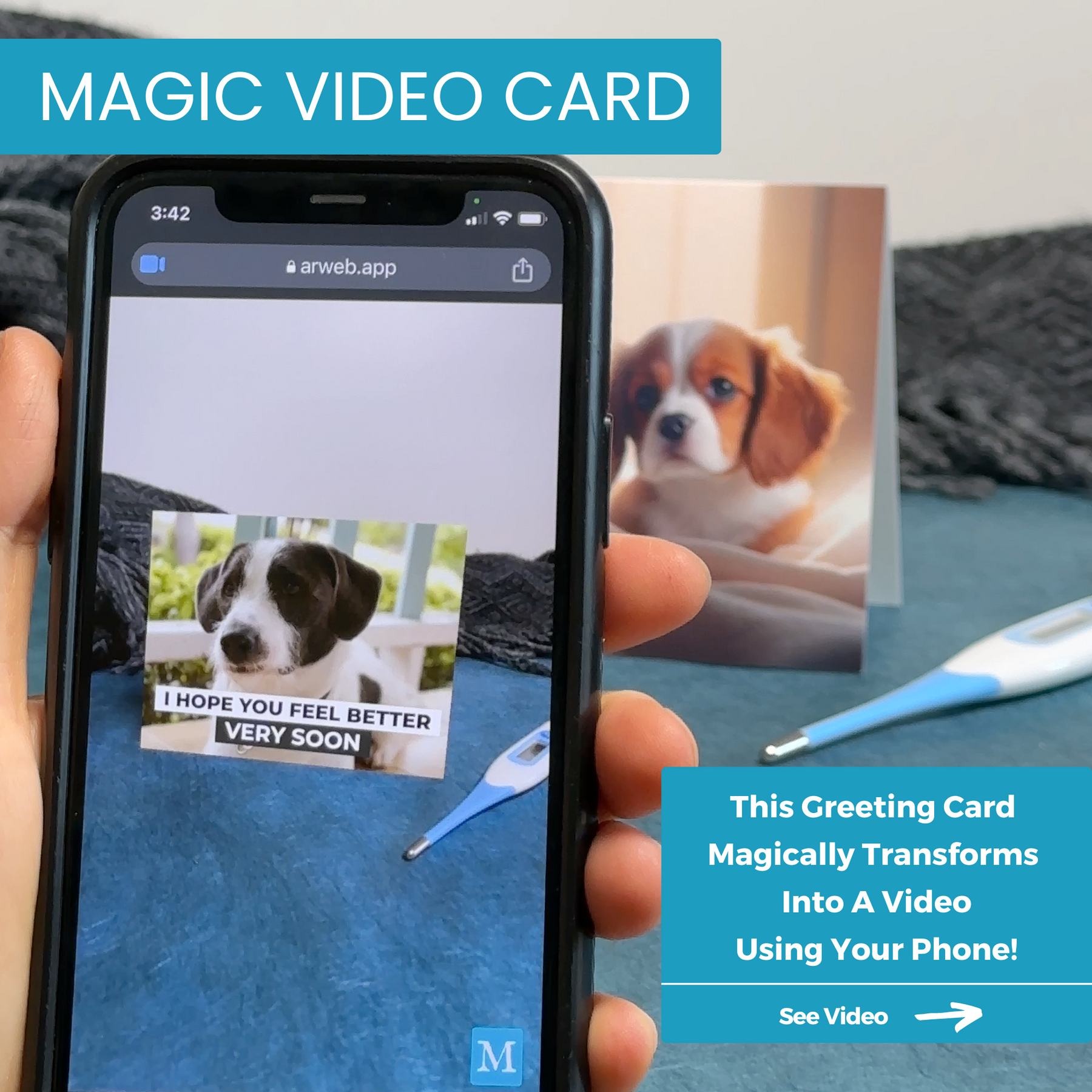 Get Well Soon Doggie | Magic Get Well Greeting Card