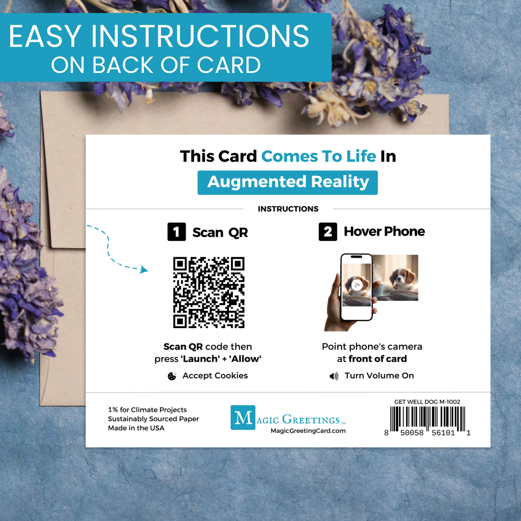 Get Well Soon Doggie | Magic Get Well Greeting Card