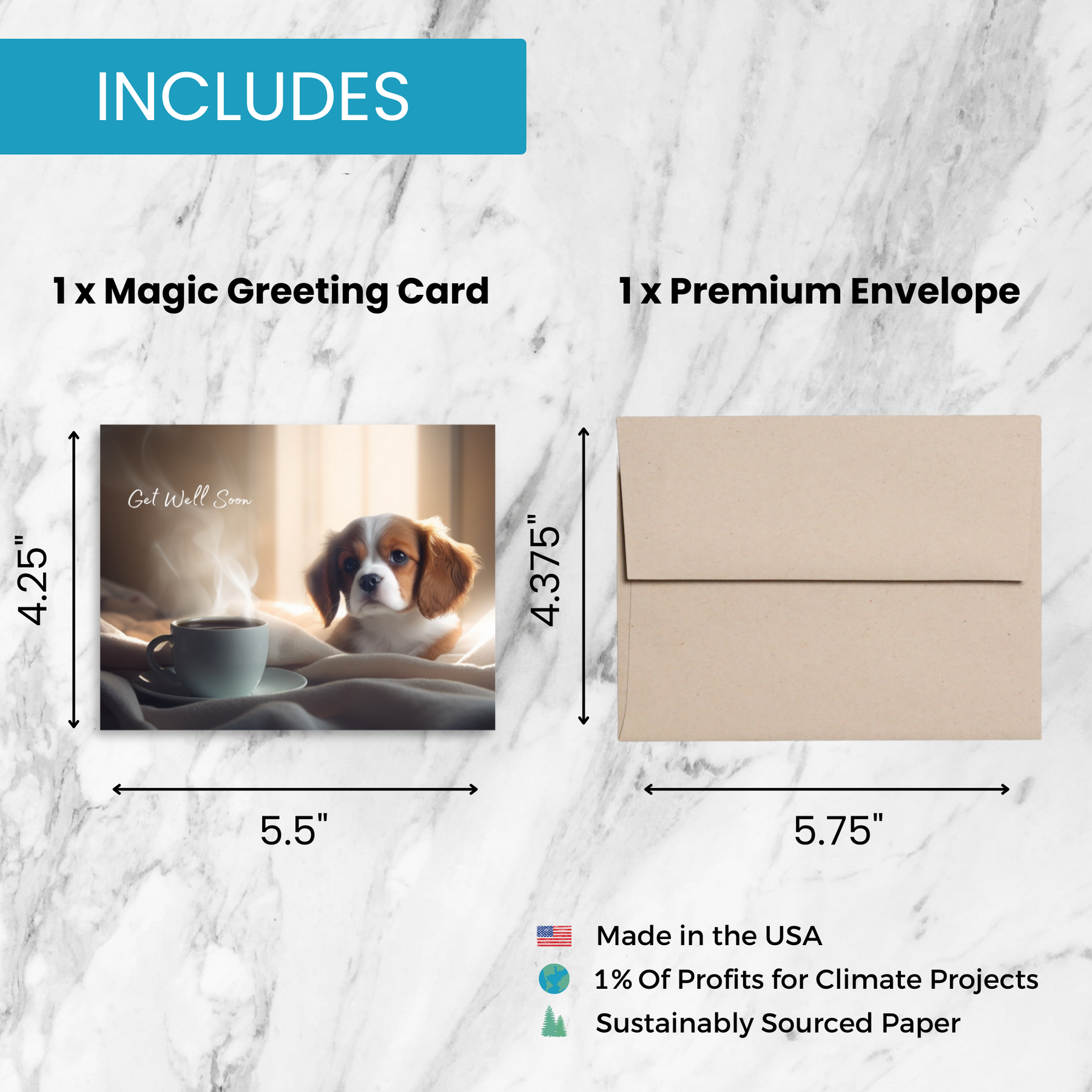 Get Well Soon Doggie | Magic Get Well Greeting Card