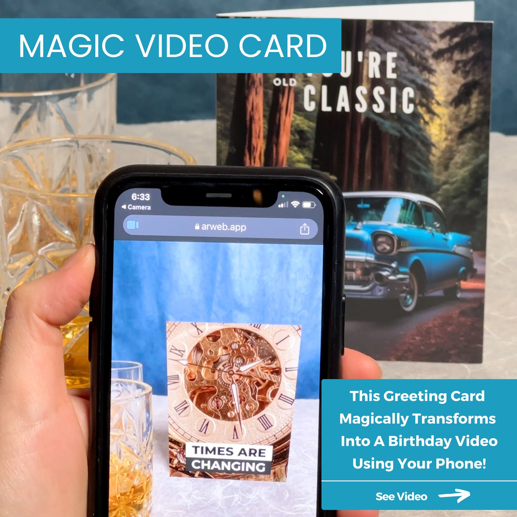 Not Old But Classic | Magic AR Birthday Card