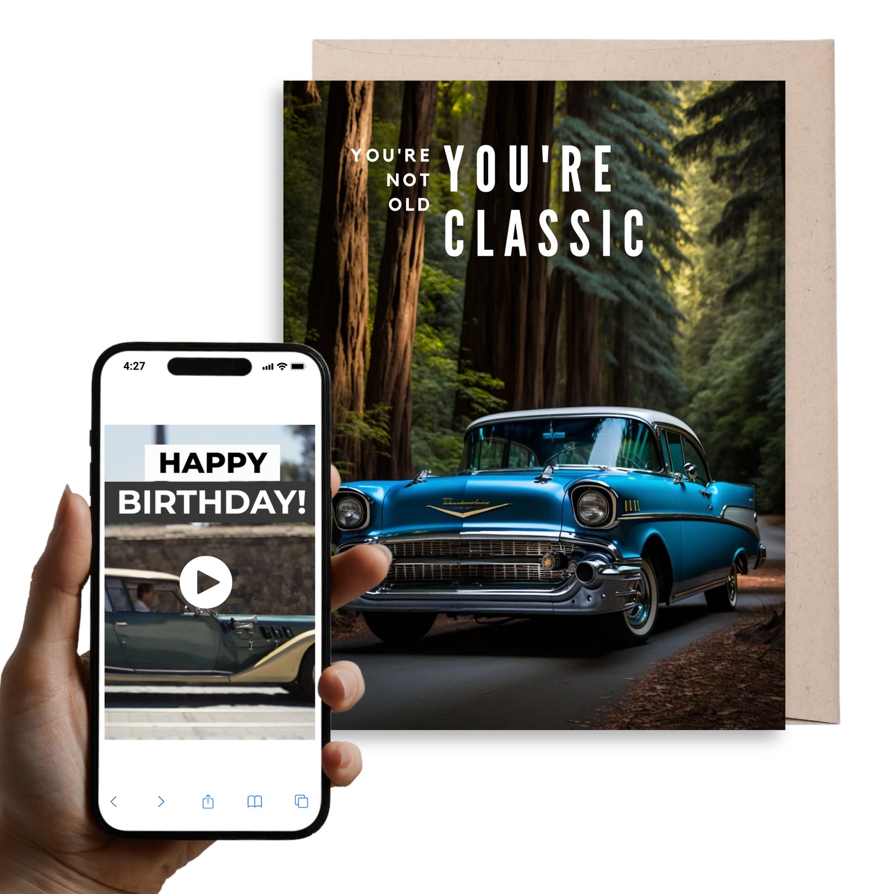 Not Old But Classic | Magic AR Birthday Card