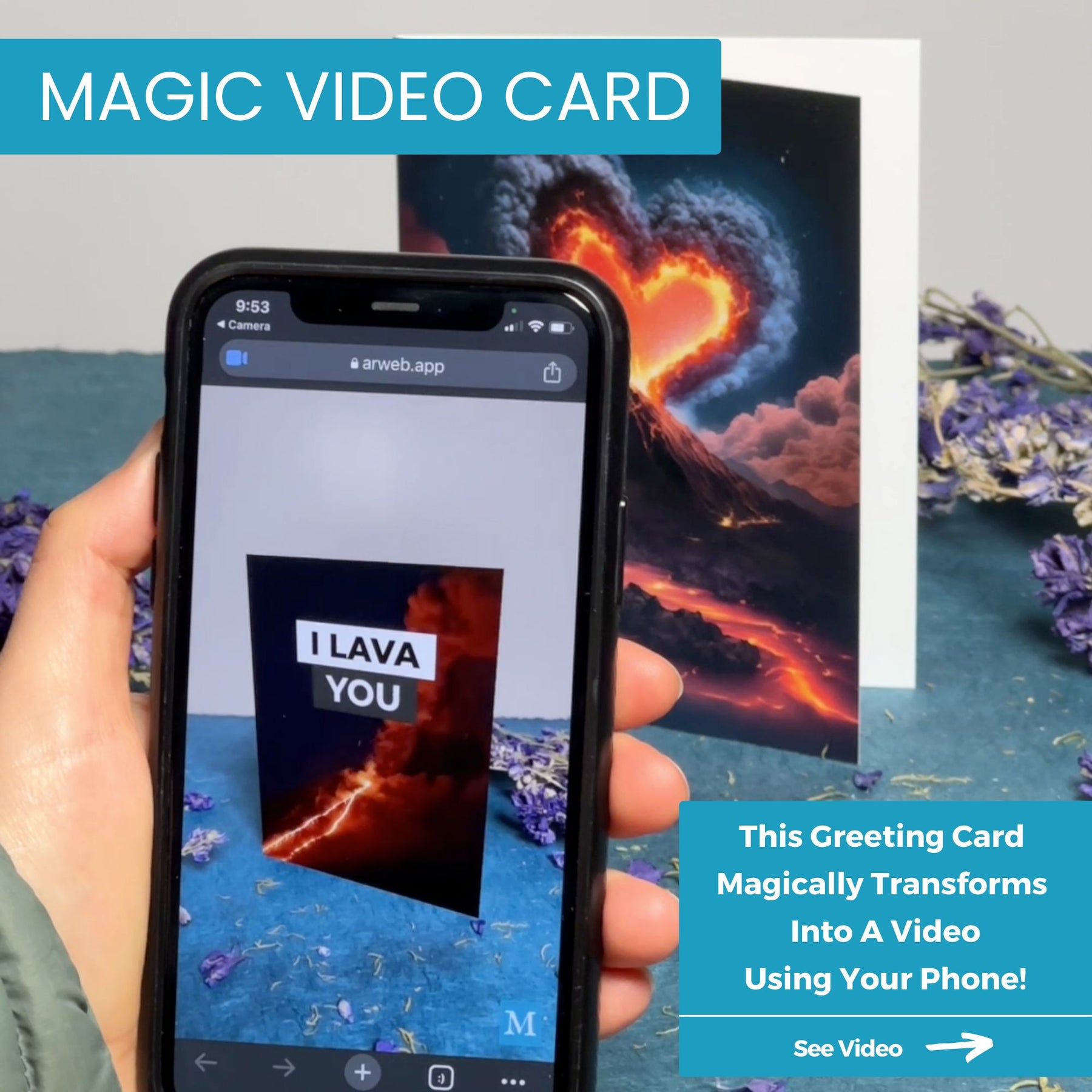 I Lava You | Magic AR Greeting Card