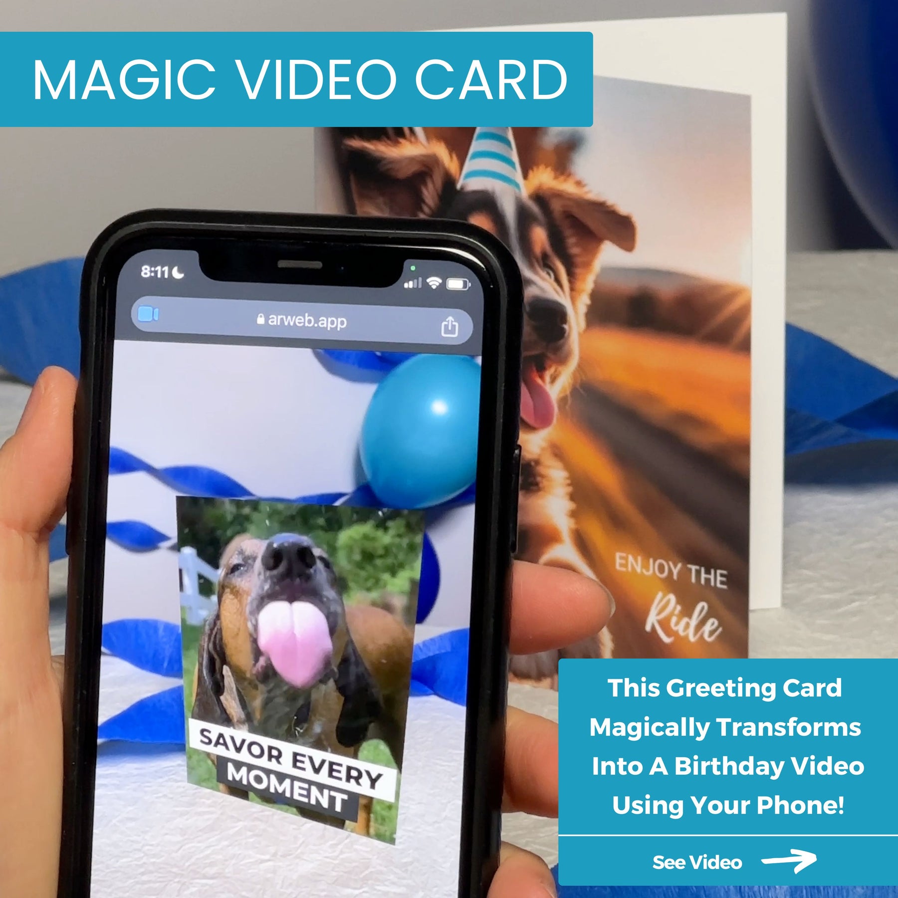 Enjoy The Ride | Magic Birthday Card