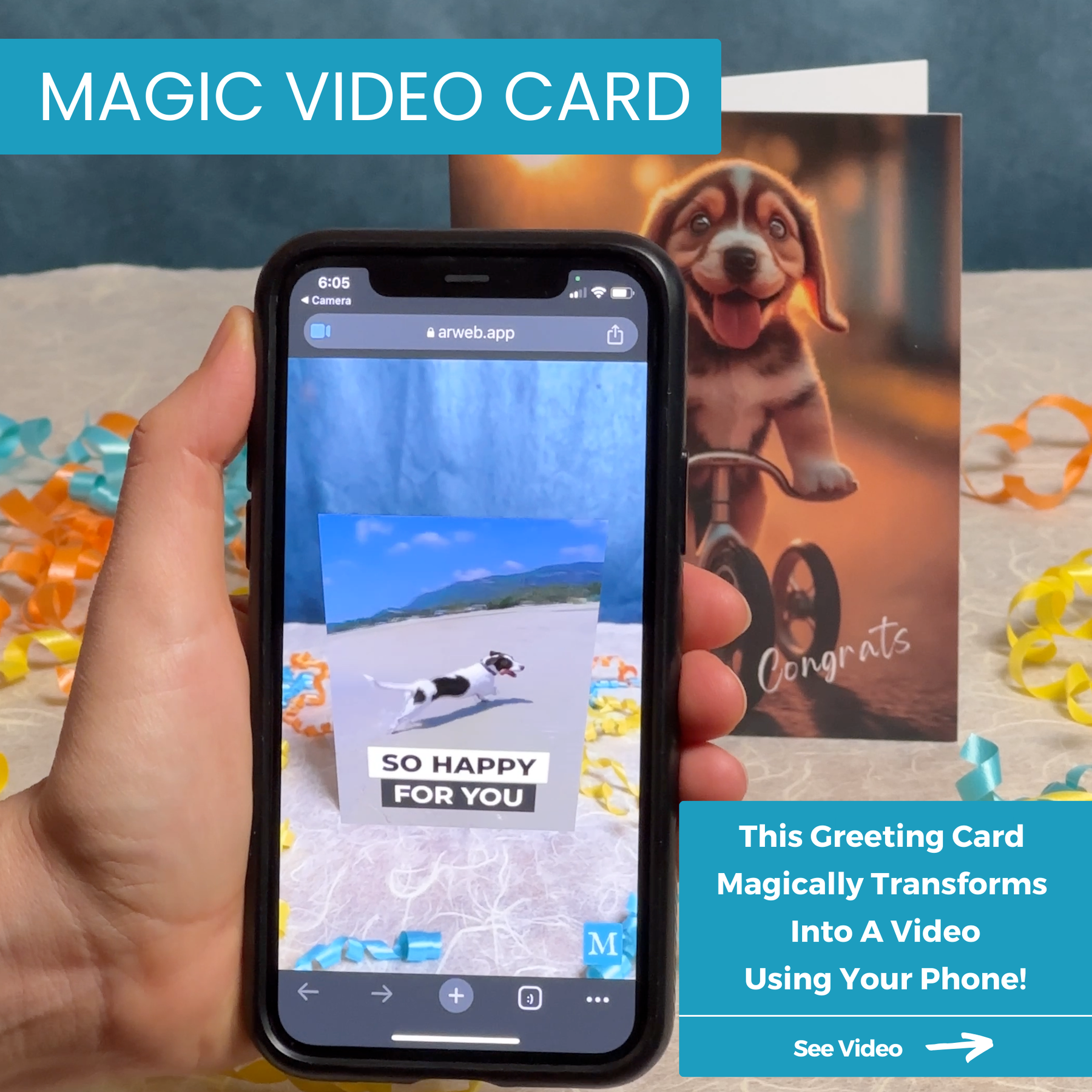 Dog Tricks | Magic Congratulations Card