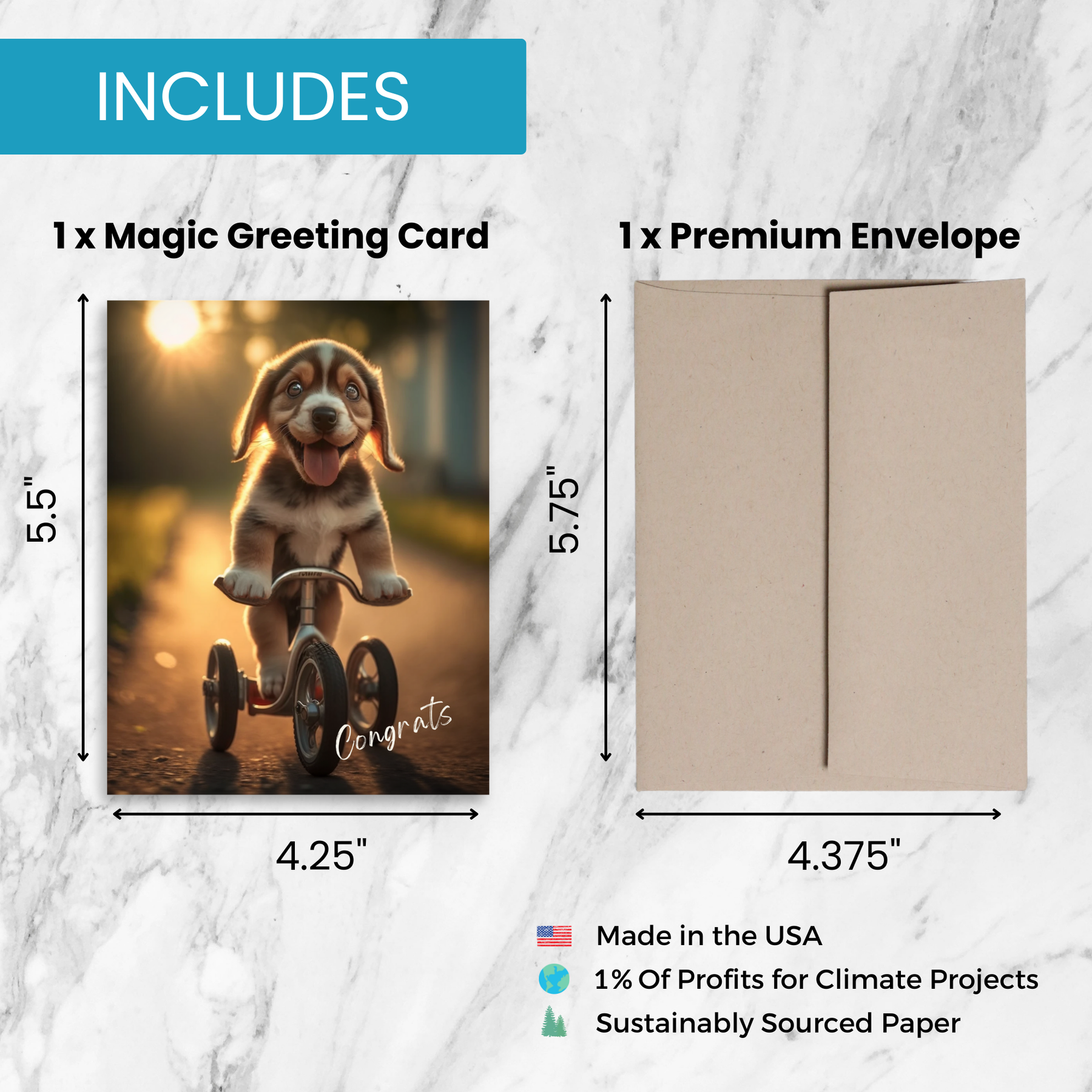 Dog Tricks | Magic Congratulations Card
