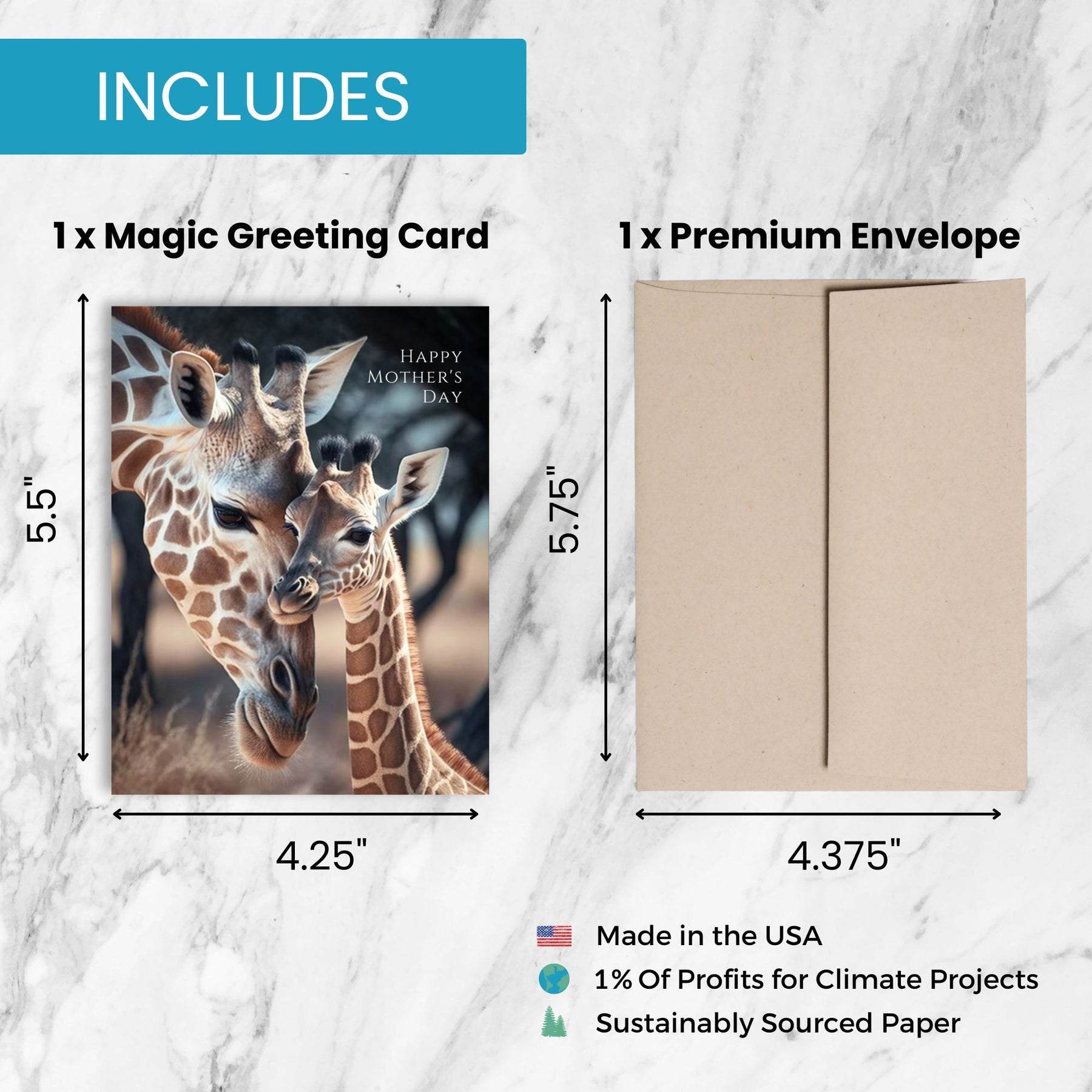 Giraffe Mom | Magic Mother's Day Card