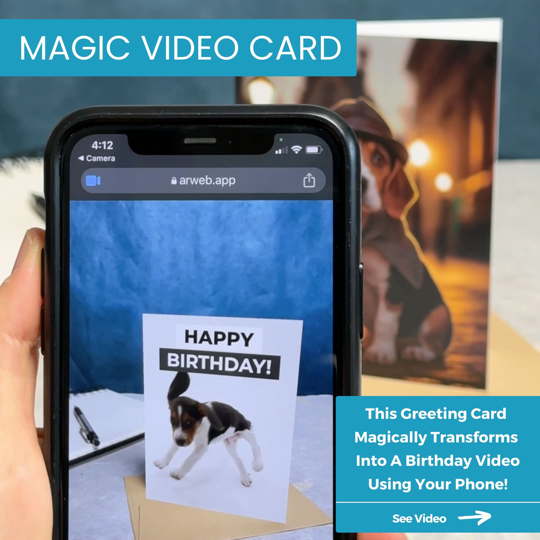 Detective Dog | Magic Birthday Card