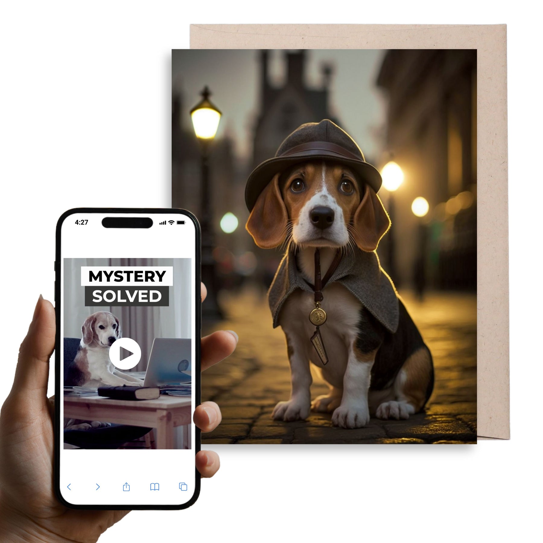 Detective Dog | Magic Birthday Card