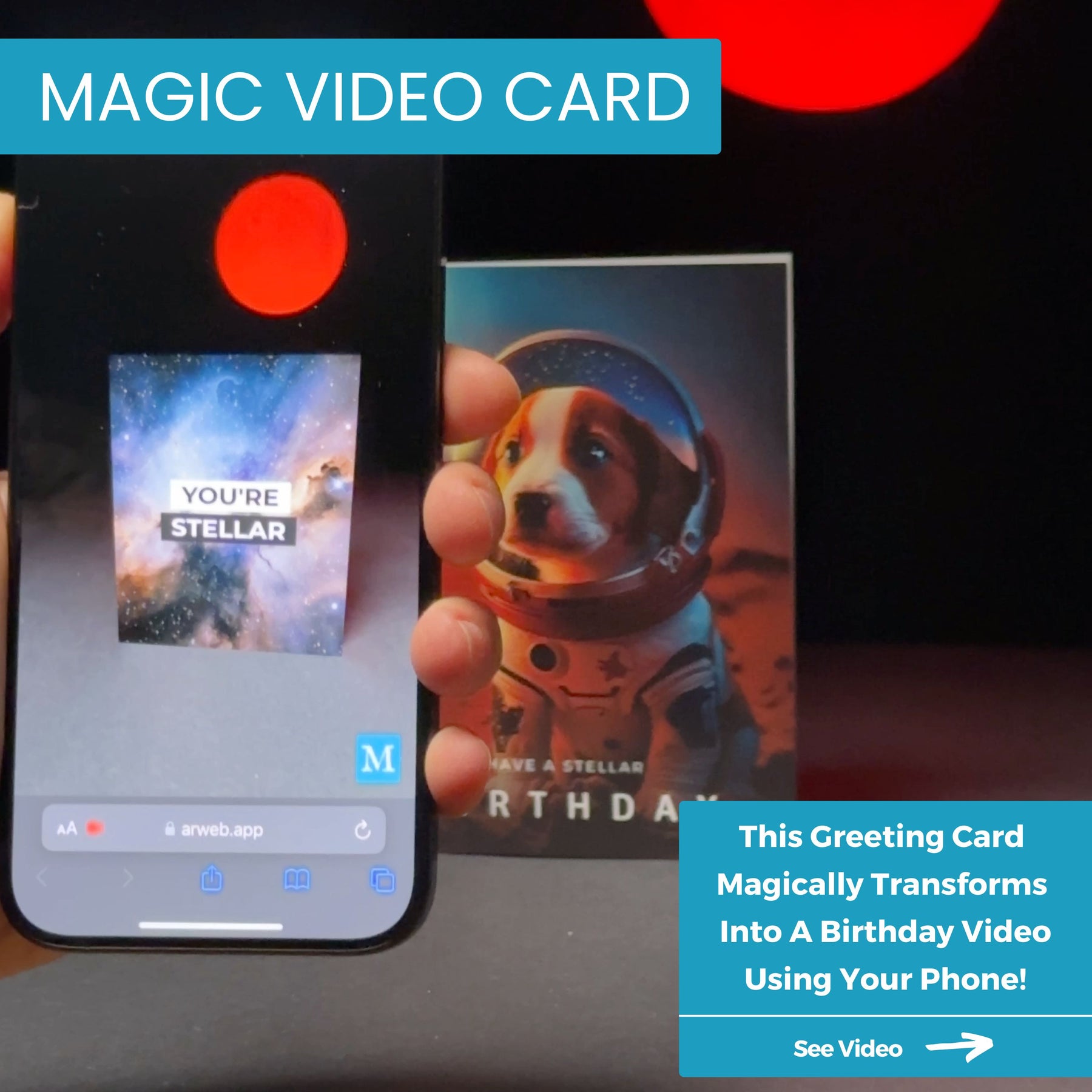 Space Dog | AR Video Greeting Card