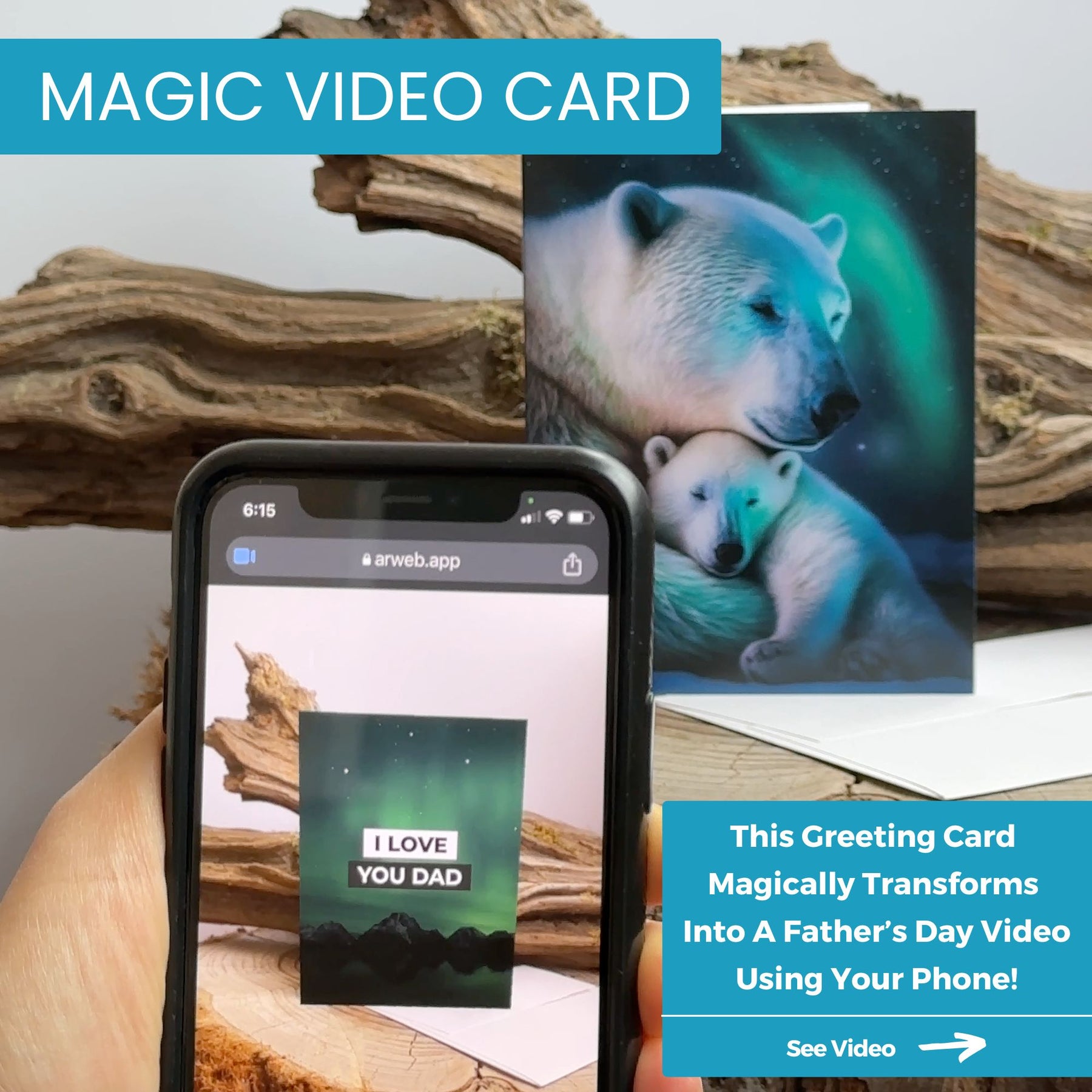 Northern Lights | Magic Father's Day Card