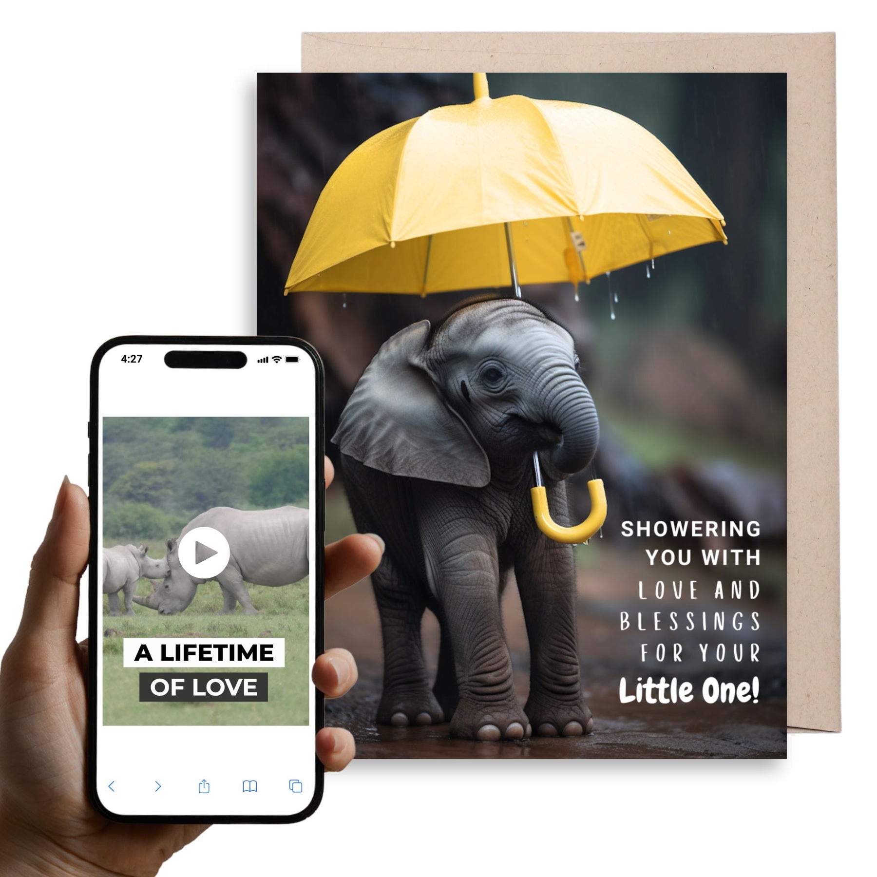 Baby Elephant | Magic Baby Shower Card
