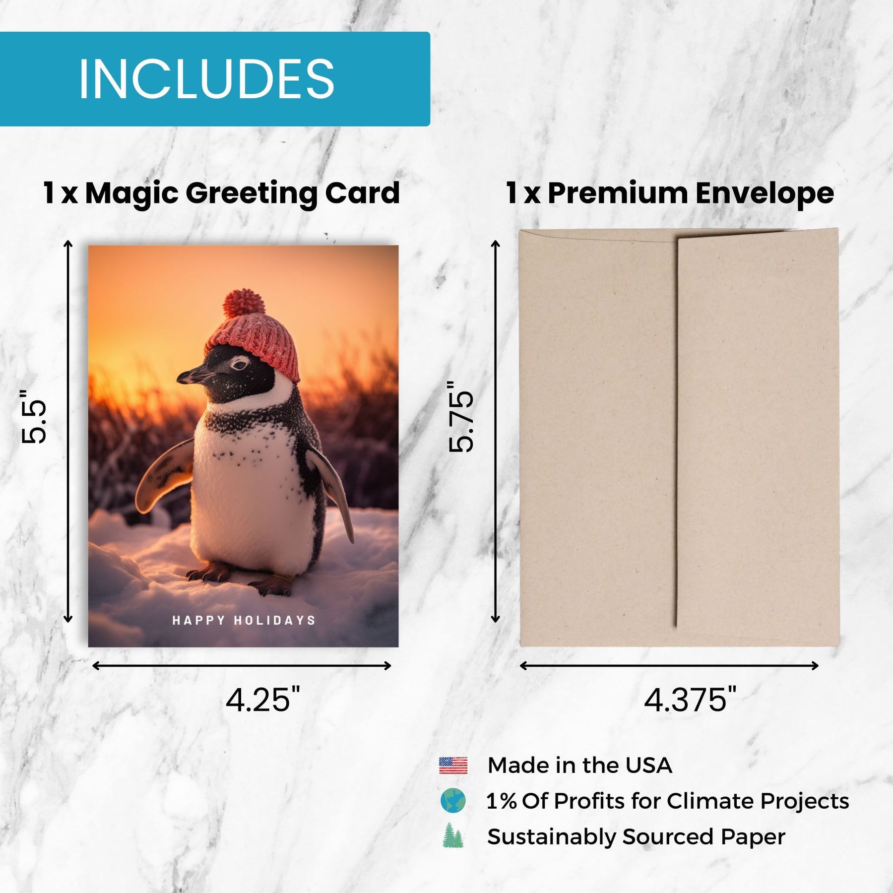 Holiday Penguins | AR Video Holiday Card