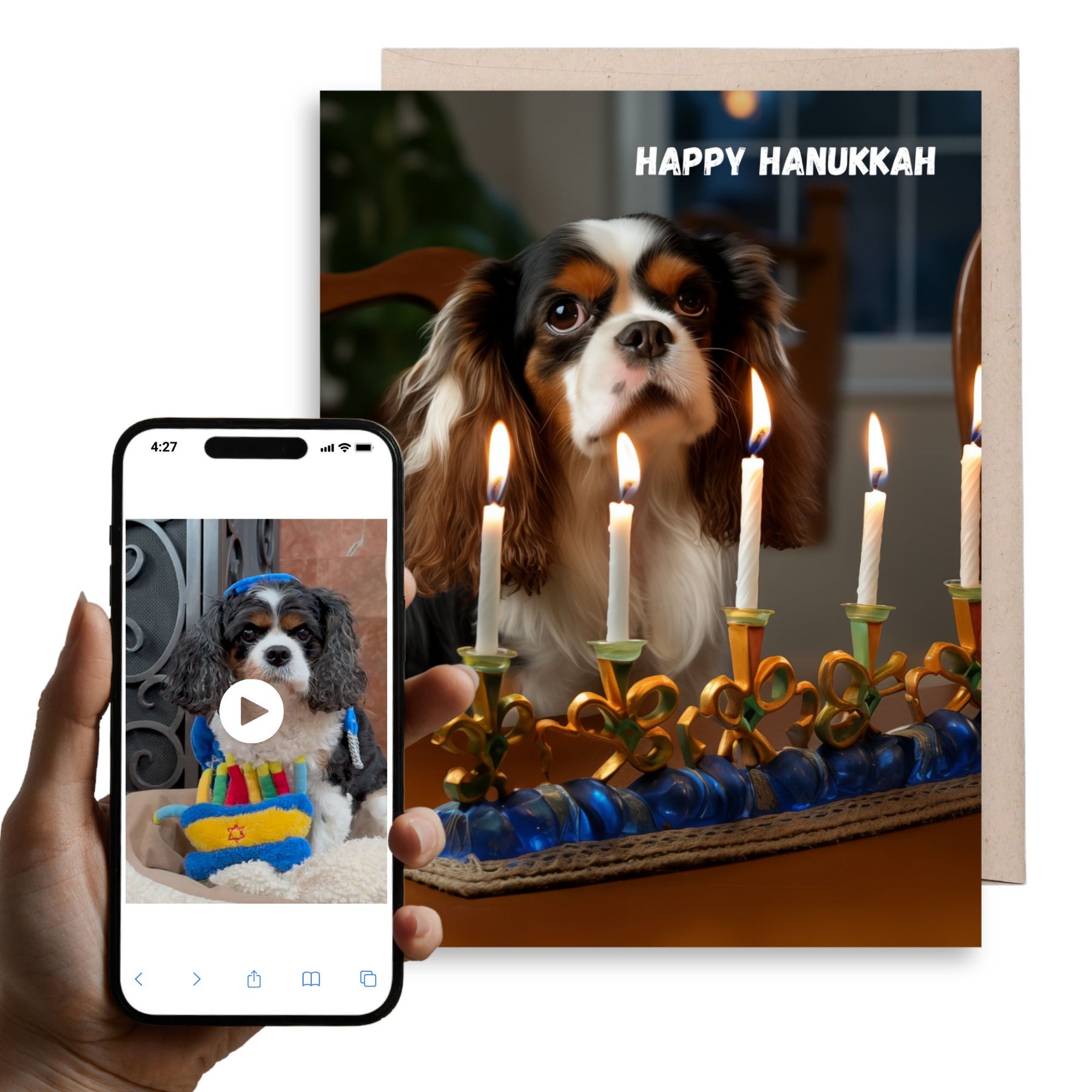 Hanukkah Dog | AR Video Hanukkah Card