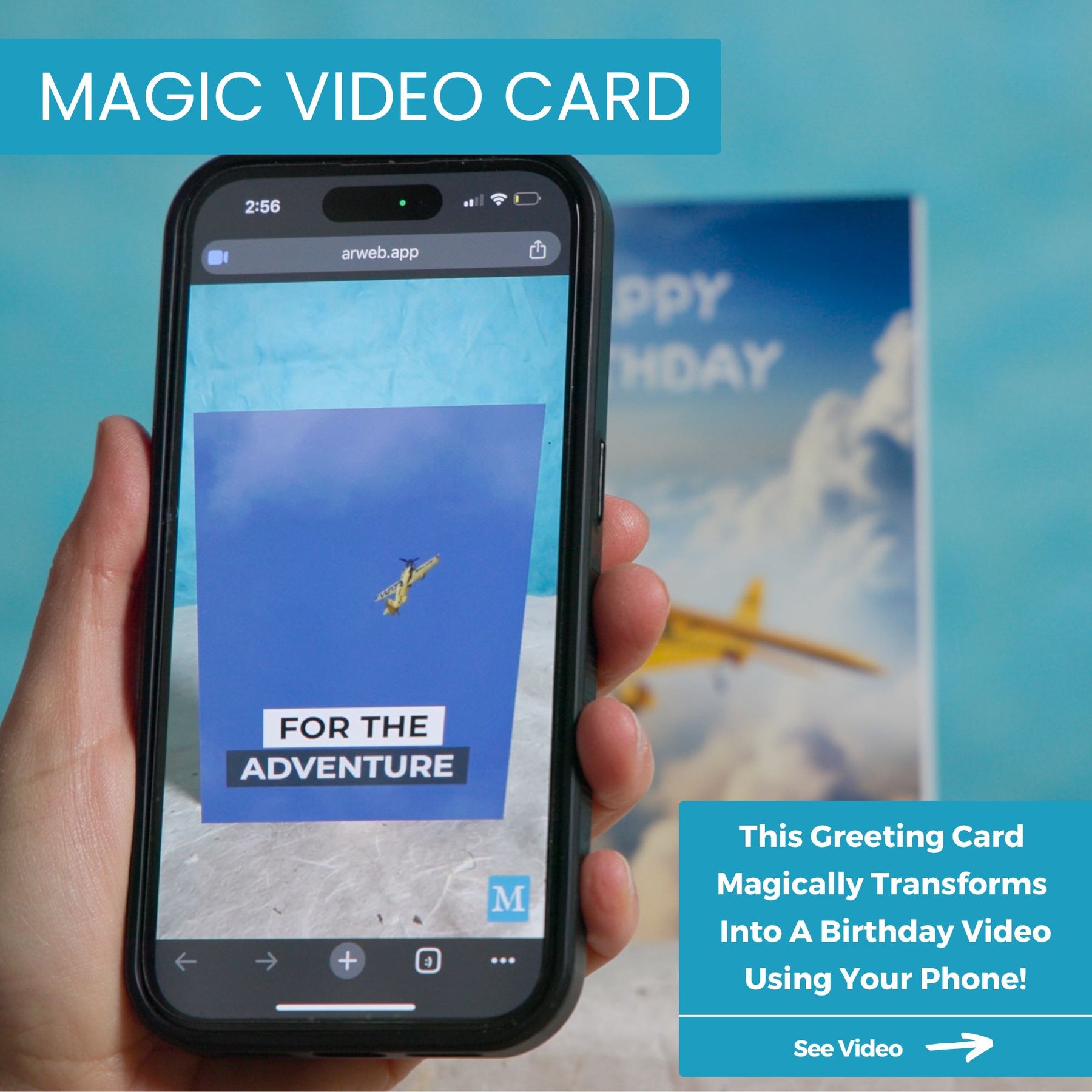 Magic Plane | Magic Birthday Card