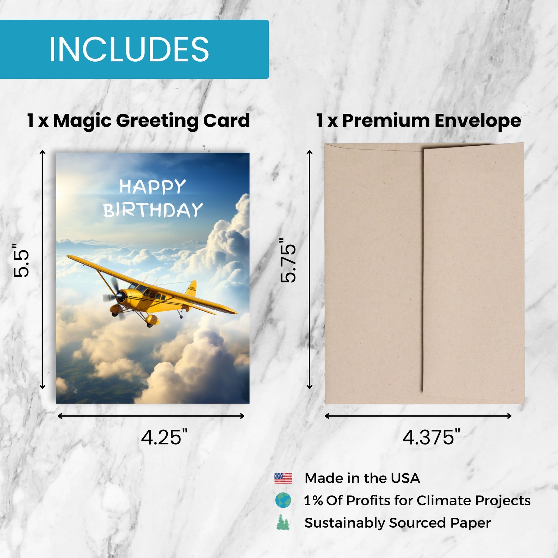 Magic Plane | Magic Birthday Card