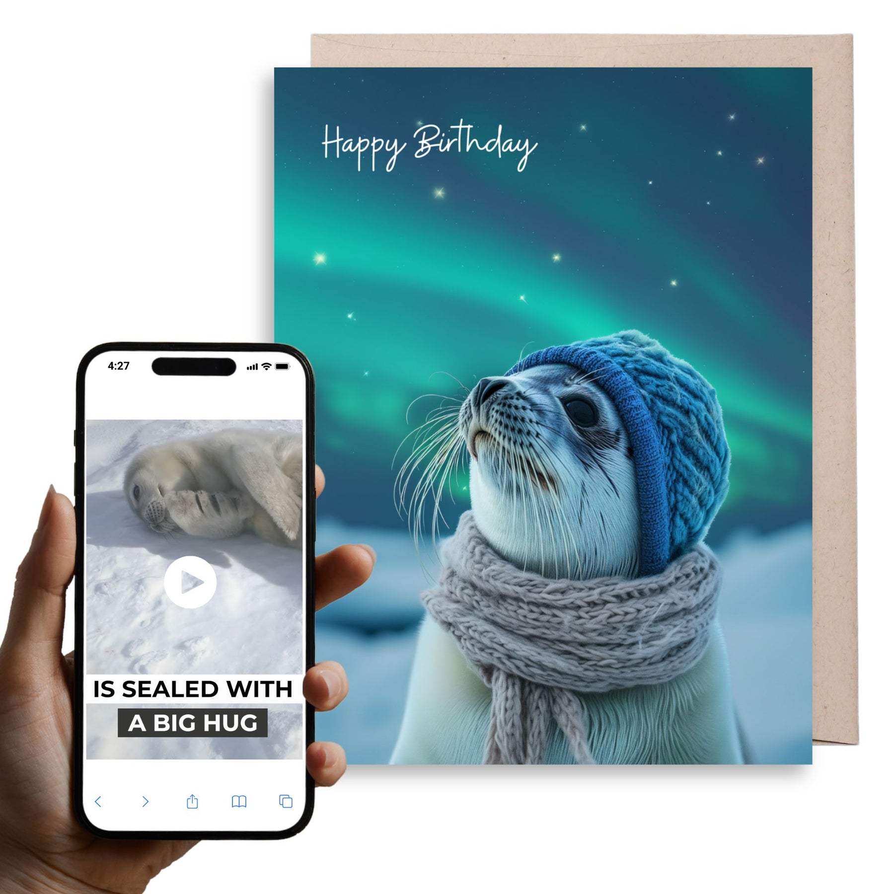 Arctic Seal | Magic Birthday Card