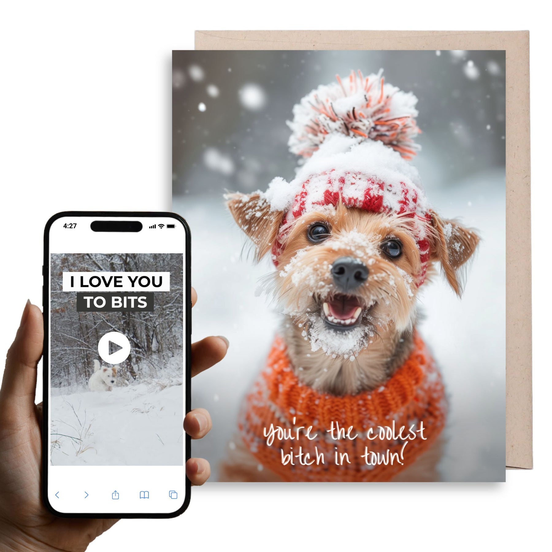 Coolest B*tch Dog | Magic Birthday Card