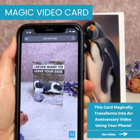 Penguin Love | AR Video Anniversary Card
