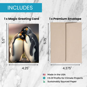 Penguin Love | AR Video Anniversary Card