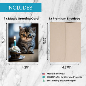 Cute Kittens | Magic Birthday Card