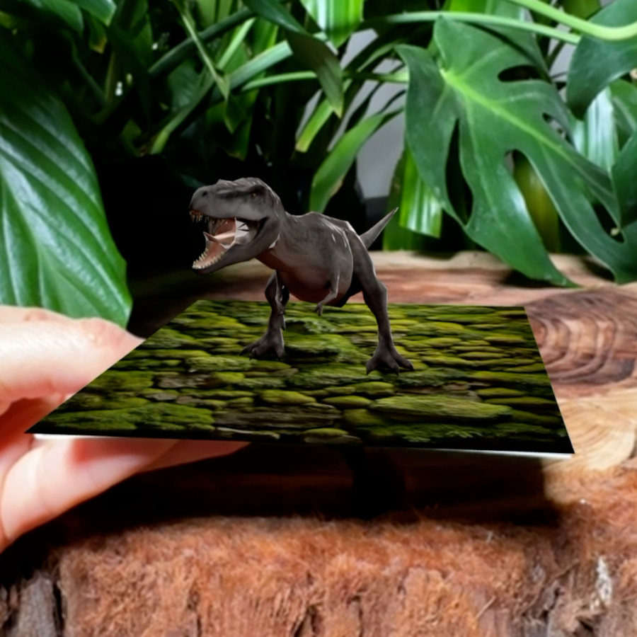 3D Dino | 3D AR Dinosaur Birthday Card