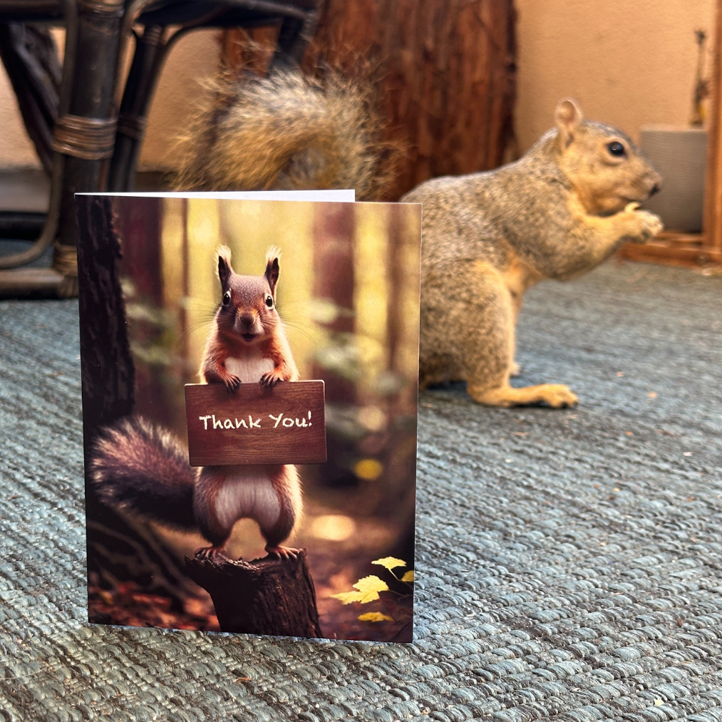 Squirrel Thank You | AR Video Thank You Card