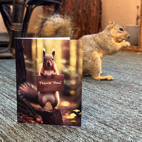 Squirrel Thank You | AR Video Thank You Card