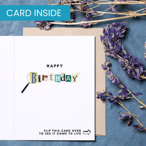 Detective Dog | Magic Birthday Card