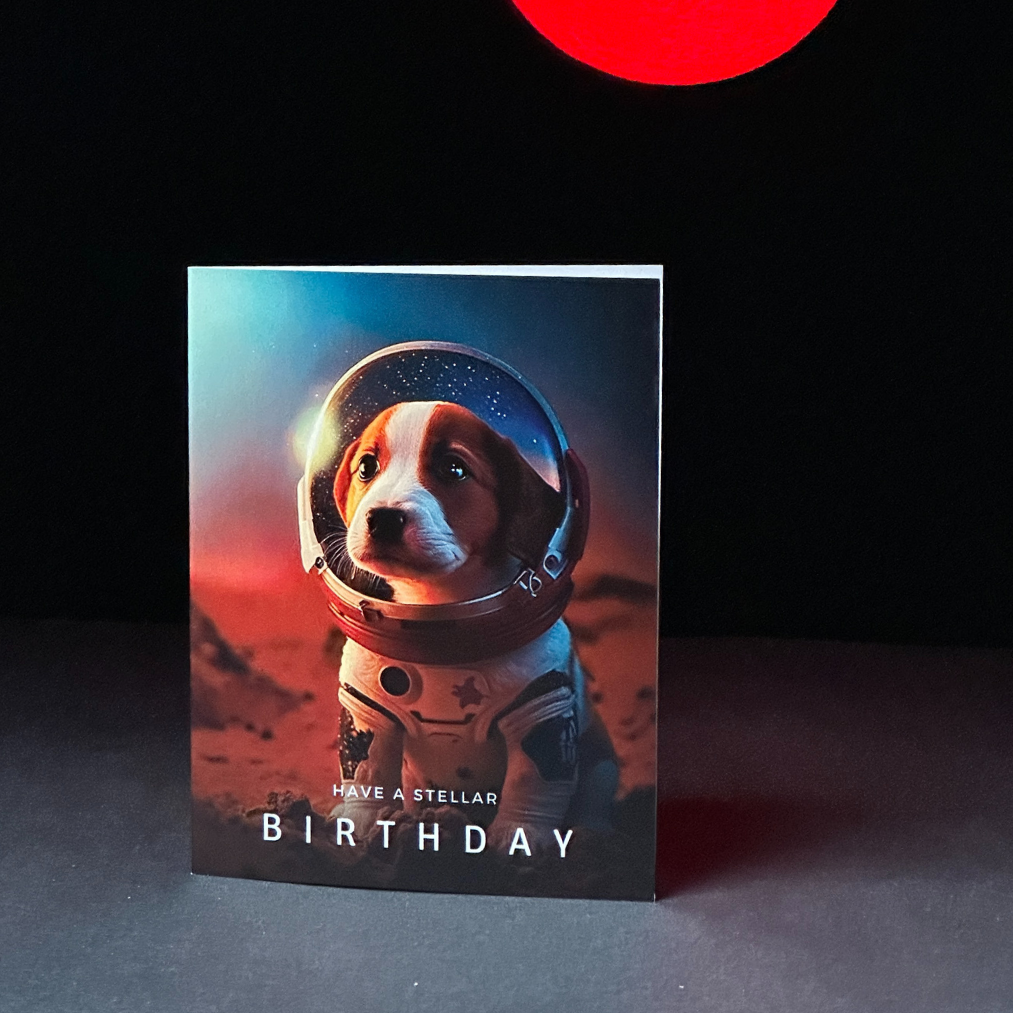 Space Dog | AR Video Greeting Card