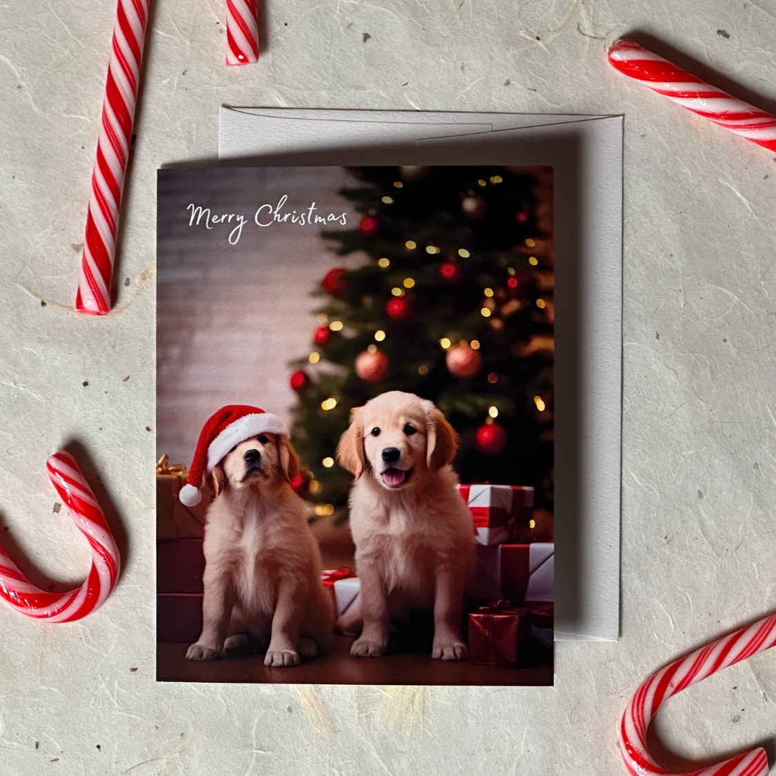 Xmas Puppies | AR Video Christmas Card