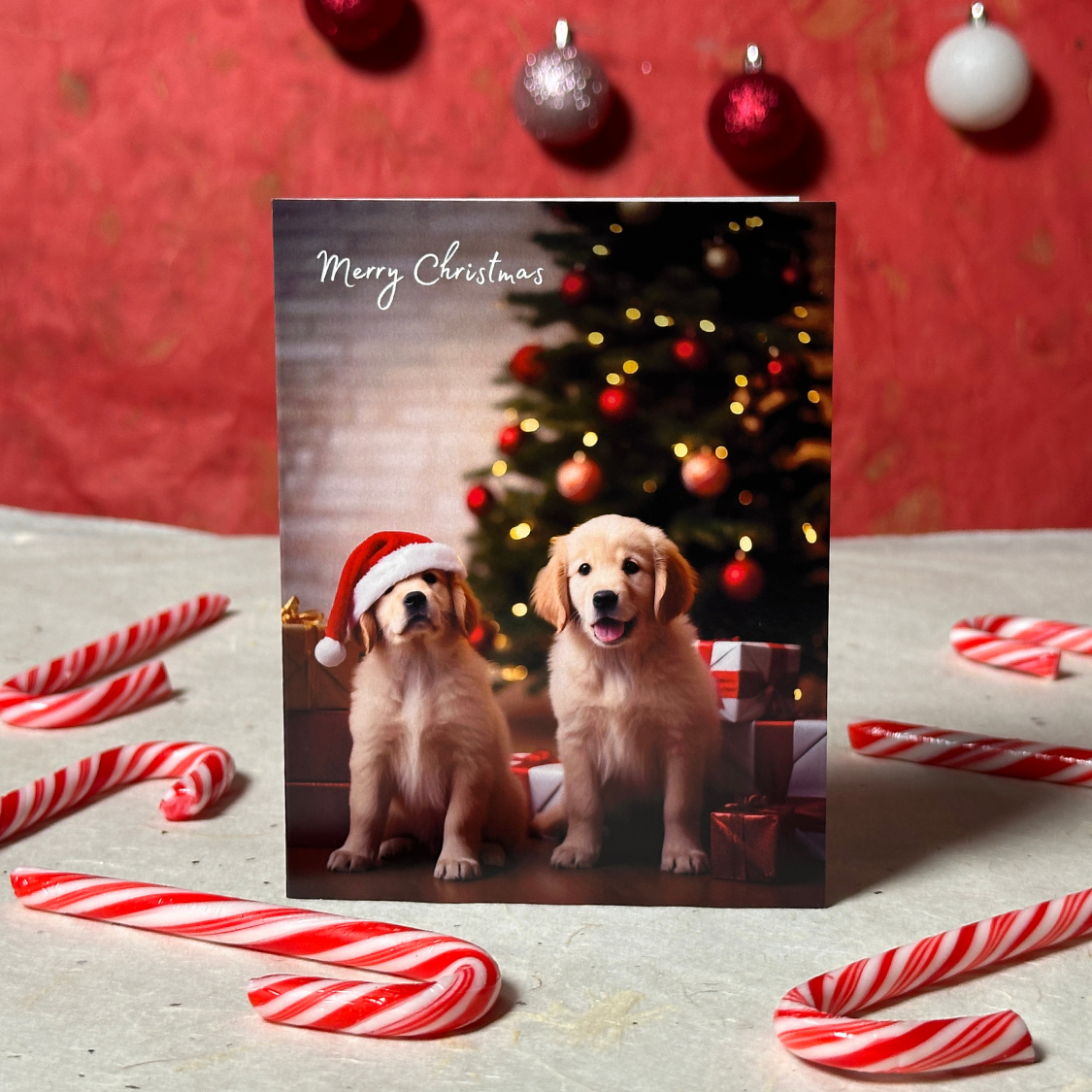 Xmas Puppies | AR Video Christmas Card