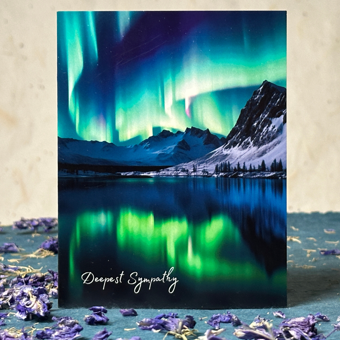 Sympathy Northern Lights | AR Video Sympathy Card