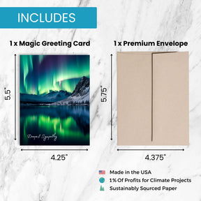 Sympathy Northern Lights | AR Video Sympathy Card