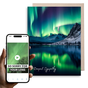 Sympathy Northern Lights | AR Video Sympathy Card