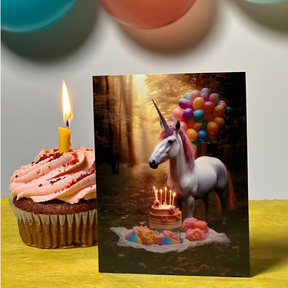 3D Magic Unicorn | 3D AR Unicorn Birthday Card