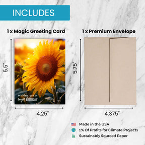 Sunflowers | Magic Birthday Card