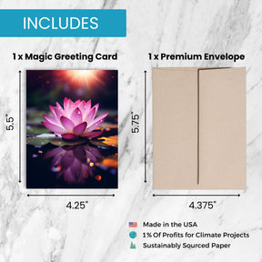 Lotus Flower | Magic Get Well Soon Card