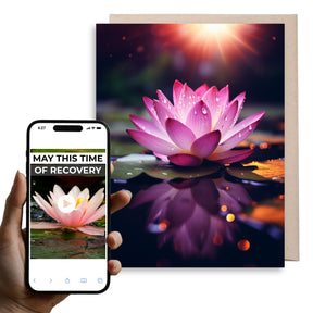 Lotus Flower | Magic Get Well Soon Card