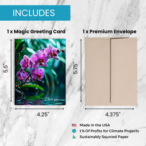 Orchids | Magic Anniversary + Love Card