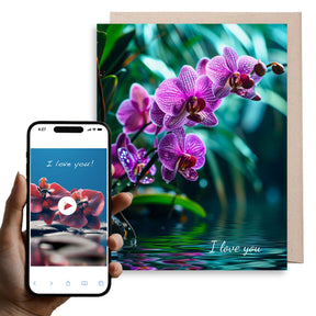 Orchids | Magic Anniversary + Love Card
