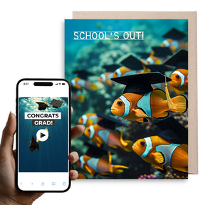 School of Fish | Magic Graduation Card