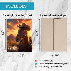 Wild Horses | Magic Birthday Card