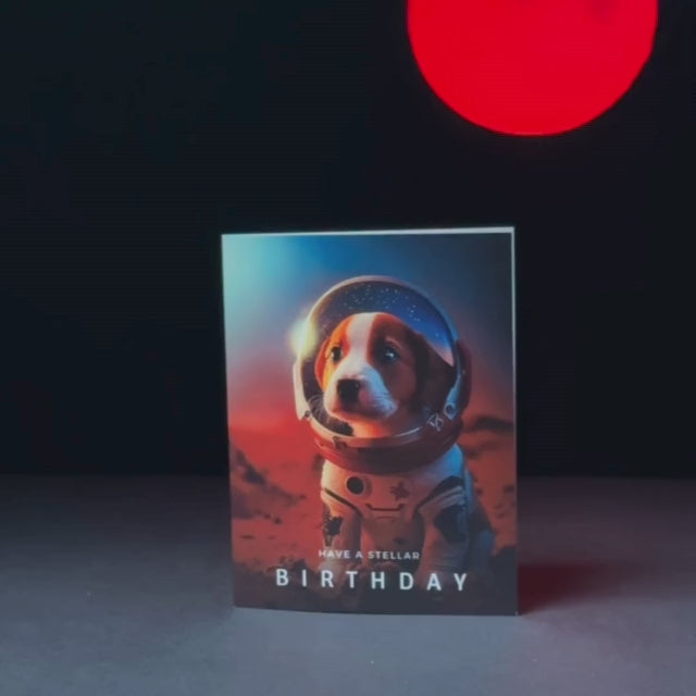 Space Dog | AR Video Greeting Card