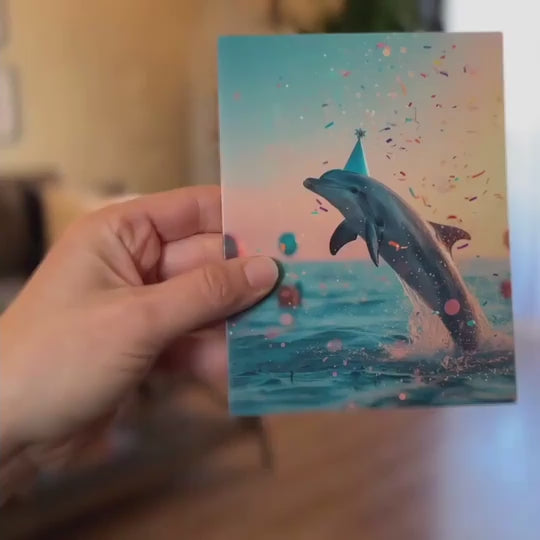 3D Dolphin | Magic 3D Birthday Card