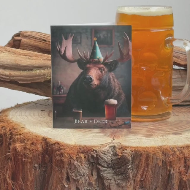 Bear Deer Beer | Magic Birthday Card