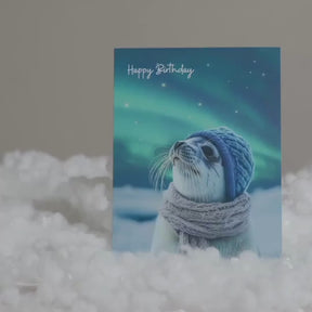 Arctic Seal | Magic Birthday Card