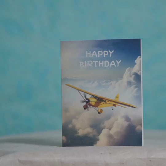 Magic Plane | Magic Birthday Card