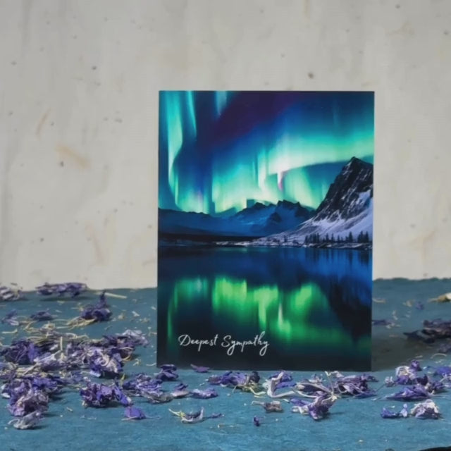 Sympathy Northern Lights | AR Video Sympathy Card