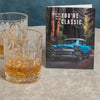 Augmented reality birthday card with various classic cars that has tagline, "you're not old, you're classic"